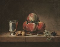 Vintage Peach Still Life Fine Art Print