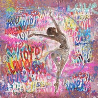 Graffiti Ballerina 2 Fine Art Print