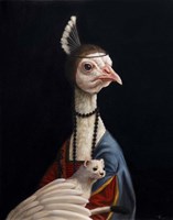 Peacock with Ermine Fine Art Print