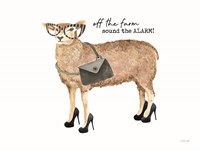 Off the Farm Sheep Fine Art Print