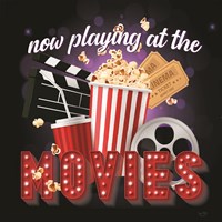 Now Playing at the Movies Fine Art Print