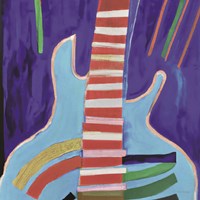 Colorful Guitar Fine Art Print