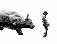 New York Wall Street Fearless Girl Fine Art Print