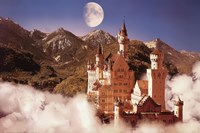 Castle In The Mountains Wall Poster