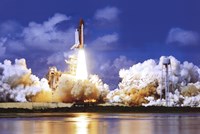 Space Shuttle Take Off Wall Poster
