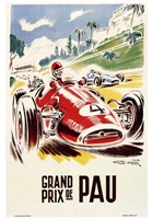 Grand Prix de Pau Fine Art Print