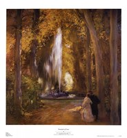 Fountain of Love by Gaston De Latouche - 26" x 28" - $23.49