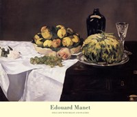 Still Life with Melons and Peaches by Edouard Manet - various sizes