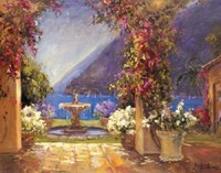 Seaside Fountain Fine Art Print