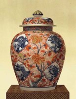 Oriental Blue Vase III Fine Art Print