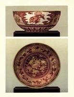 Oriental Bowl and Plate I by George Audsley - 13" x 17" - $12.99