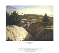 Sun Setting Behind the 18th at Pasatiempo Giclee