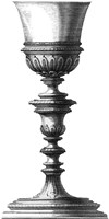 Black & White Goblet I (SC) Fine Art Print