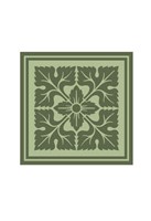 Tonal Woodblock in Green IV Fine Art Print