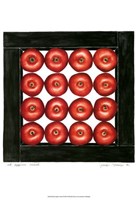 Red Apples Cubed Framed Print