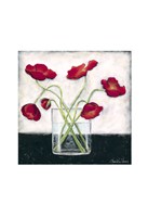 Printed Modern Poppies I Fine Art Print