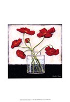 Printed Modern Poppies II Fine Art Print