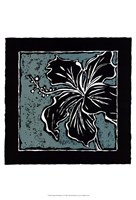 Tropical Woodblock IV Fine Art Print