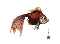 Oriental Fish I Fine Art Print