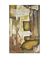 Collage on Art Paper w/Gold III Giclee