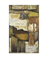 Collage on Art Paper w/Gold IV Giclee