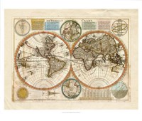 Dewerelt Caart Map Giclee