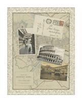 Vintage Map of Rome Giclee