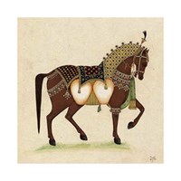 Horse from India II by Illuminations - 13" x 13"