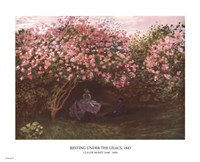 Resting under the Lilacs by Claude Monet - various sizes