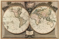 New Map of the World Fine Art Print