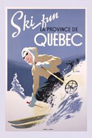 Ski Fun La Province de Quebec, 1948 Fine Art Print