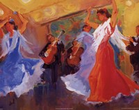 La Celebracion del Baile by Sharon Carson - 7" x 5"