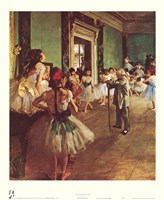 Dancing Class by Edgar Degas - 9" x 11"