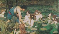 Hylas and the Nymphs Fine Art Print