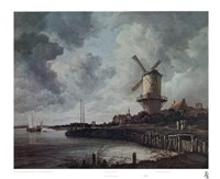 Windmill Near Wijk Fine Art Print
