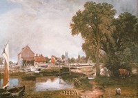 Mill at Dedham by John Constable - 11" x 9"