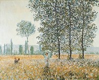 Fields in Spring by Claude Monet - 11" x 9"