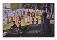 A Sunday Afternoon on the Island by Georges Seurat - 11" x 8"