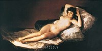 Nude Maja by Francisco De Goya - 11" x 7"