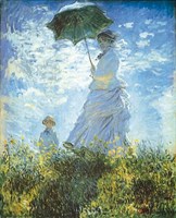 Madame Monet and Her Son by Claude Monet - 8" x 11"