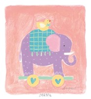 Elephant Toy Framed Print