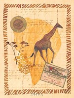 Travel Giraffe Fine Art Print