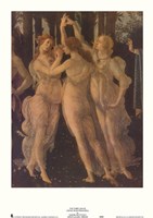Three Graces by Sandro Botticelli - 13" x 18"