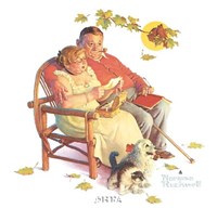 Fondly Do We Remember by Norman Rockwell - 14" x 14"