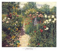 Garden at Giverny by John Leslie Breck - 15" x 13"