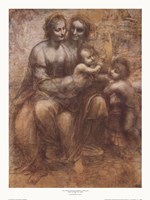 The Virgin and Child with St. Anne by Leonardo Da Vinci - 18" x 24"