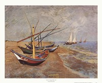 Boats at Saint-Maries, 1888 Fine Art Print