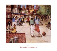 Harlem by Charles Rucker - 18" x 16"