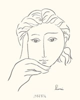 Woman's Face Sketch I Fine Art Print