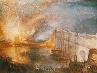 Burning of the Houses of Parliament Fine Art Print